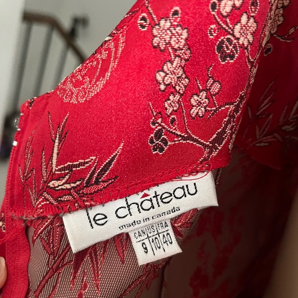 Asian motif -short cocktail dress - Picture 3 of 4